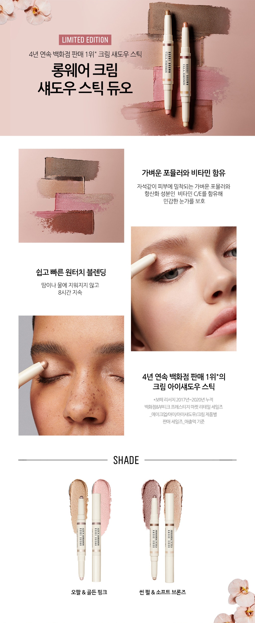 LIMITED EDITION 롱웨어 크림 섀도우 스틱 듀오